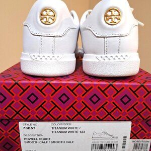 TORY BURCH HOWELL COURT SNEAKER - TITANIUM WHITE (Size 6M)